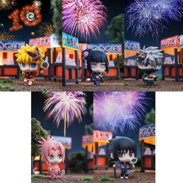 eee½eset10AnoNaiaiag8 Megahouse - Petit Chara Land NARUTO 10th Anniversary Ver. [Set of 10]