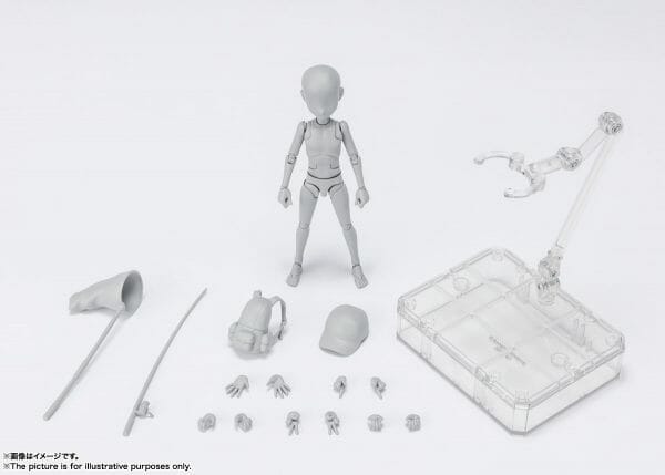 Bandai - S.H.Figuarts BODY KUN - KEN SUGIMORI - Edition DX SET (Gray Color Ver.)