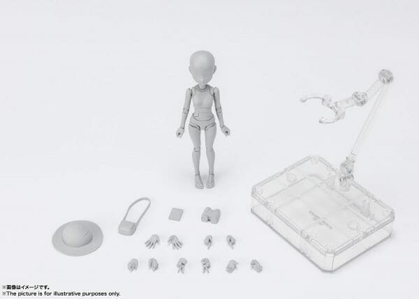 Bandai - S.H.Figuarts BODY CHAN - KEN SUGIMORI - Edition DX SET (Gray Color Ver.)