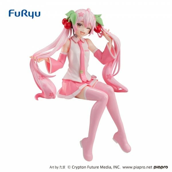 FURYU - Hatsune Miku Noodle Stopper Figure - Sakura Miku Wink ver.