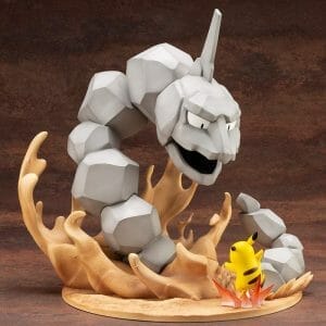 KOTOBUKIYA - ARTFX J Pocket (Pokemon) Monster Series Iwork ( Onix) VS. Pikachu 1/8 Complete Figure.