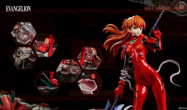 SB29061 8 STAR SPACE - EVANGELION WonderStatue Shikinami Asuka Langley 1/4 Scale Figure