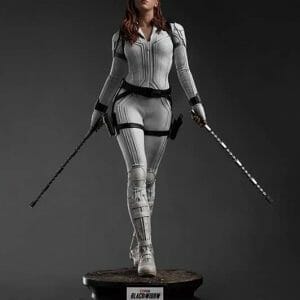 Queen Studios - Marvel: BLACK WIDOW WHITE SUIT Ver. 1/4 Scale Statue