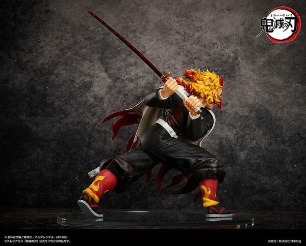 F51065 5 FREEing - Demon Slayer: Kimetsu no Yaiba - Kyojuro Rengoku Complete Edion Demon Slayer Kimetsu no Yaiba 1/4 Scale Figure