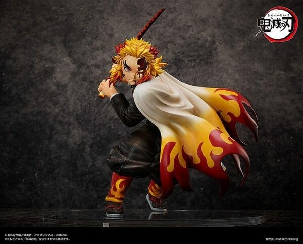 F51065 7 FREEing - Demon Slayer: Kimetsu no Yaiba - Kyojuro Rengoku Complete Edion Demon Slayer Kimetsu no Yaiba 1/4 Scale Figure