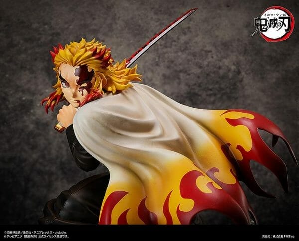 F51065 8 FREEing - Demon Slayer: Kimetsu no Yaiba - Kyojuro Rengoku Complete Edion Demon Slayer Kimetsu no Yaiba 1/4 Scale Figure