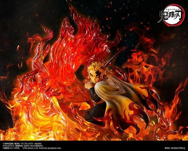 F51072 12 FREEing - Demon Slayer: Kimetsu no Yaiba - Kyojuro Rengoku Complete Edion Demon Slayer Kimetsu no Yaiba 1/4 Scale Figure [COMPLETE EDITION]