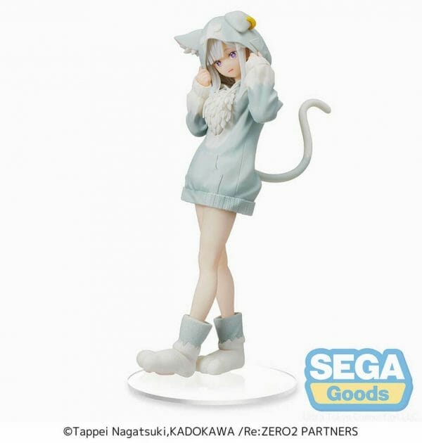 SEGA - Emilia The Great Spirit Puck Re:Zero Starting Life in Another World Prize Figure