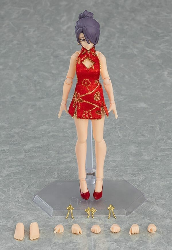 max factory female body mika with mini skirt chinese dress outfit figma 569 7 04148.1655444890 Max Factory - Figma Styles Female Body (Mika) with Mini Skirt Chinese Dress Outfit