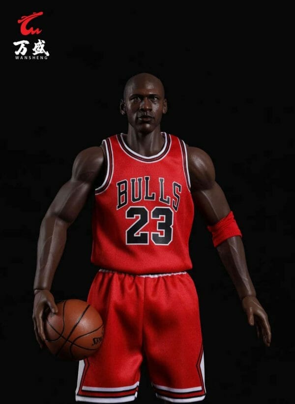 308544130 535054098620504 5427715147793483202 n WS AT-23R NBA Jordan Double Head Version Red Jersey 1/6 Scale